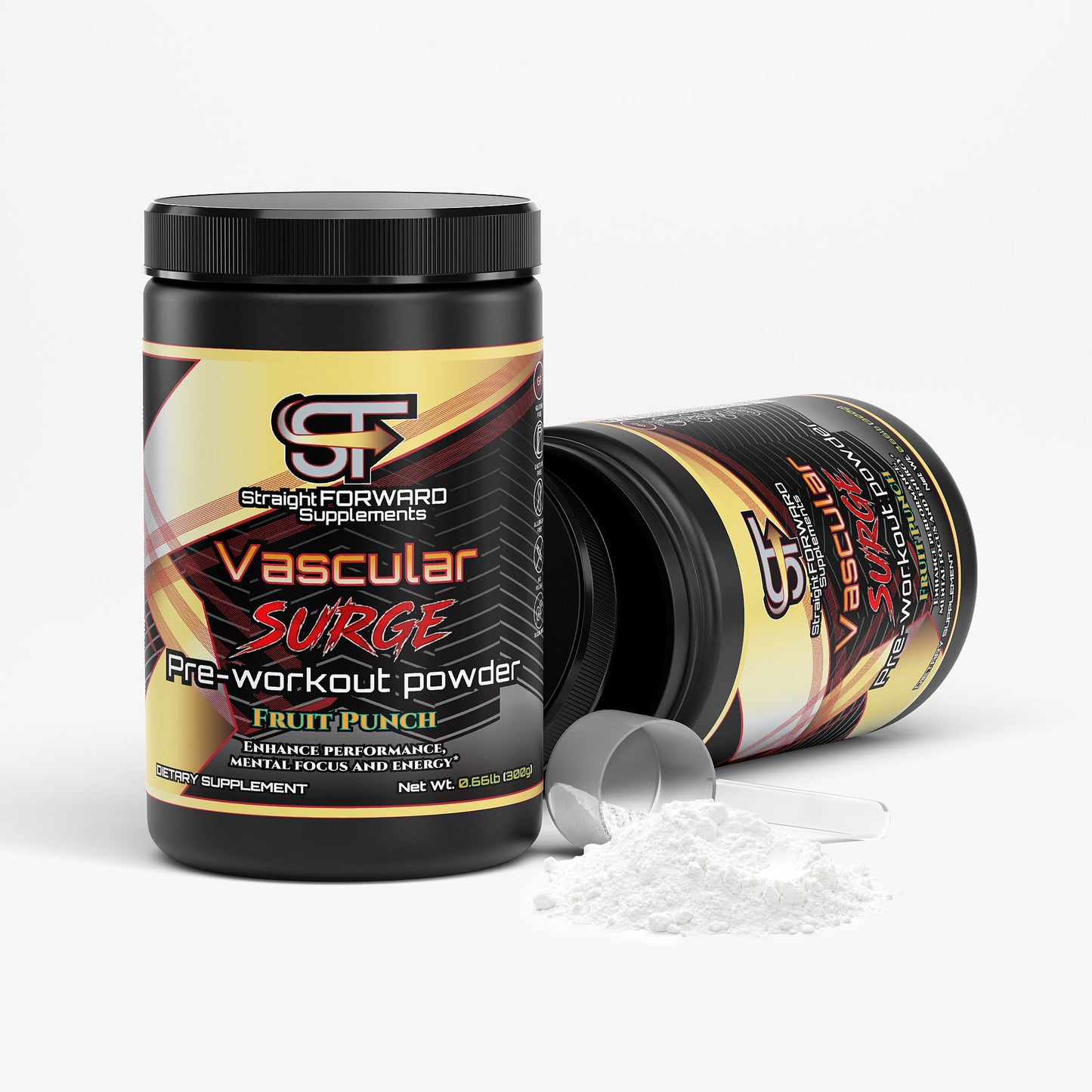 Vascular Surge Pre-Workout Powder (Fruit Punch) 300g