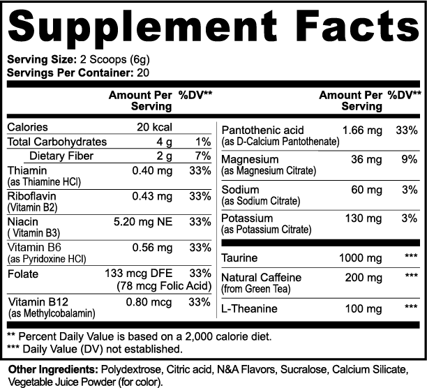 NeuroFuel+ Powder (Yuzu Flavor) 140g