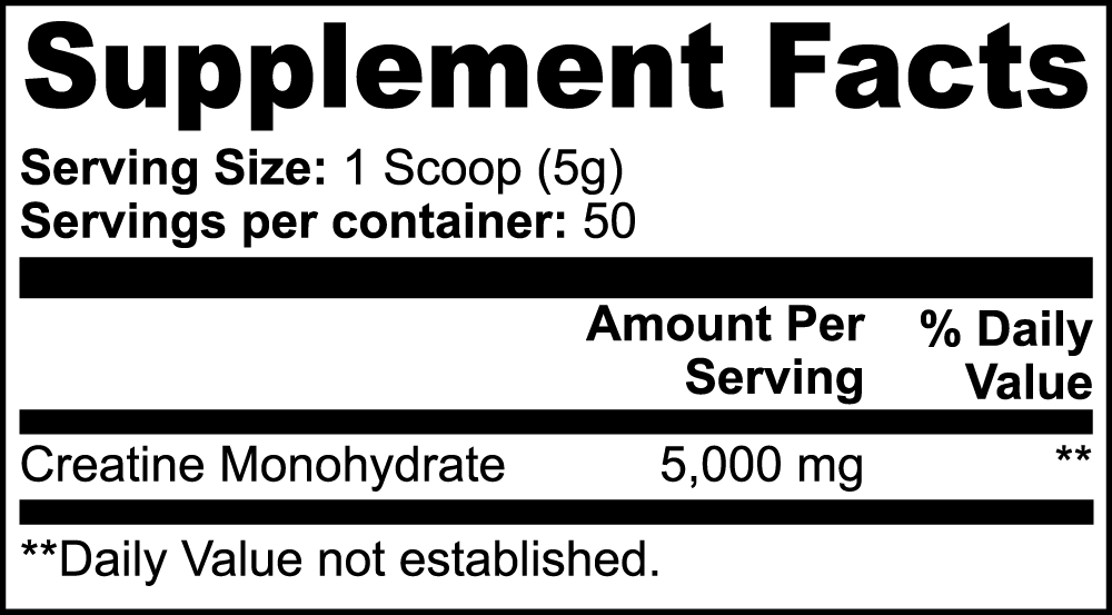 Creatine Monohydrate 250g