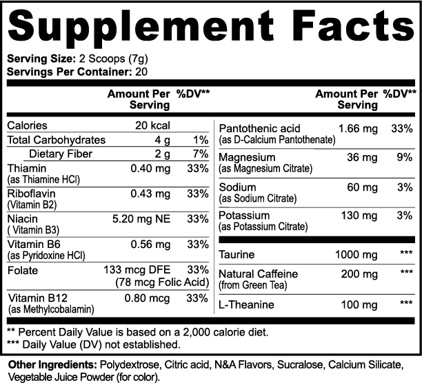 NeuroFuel+ Powder (Fruit Punch) 140g