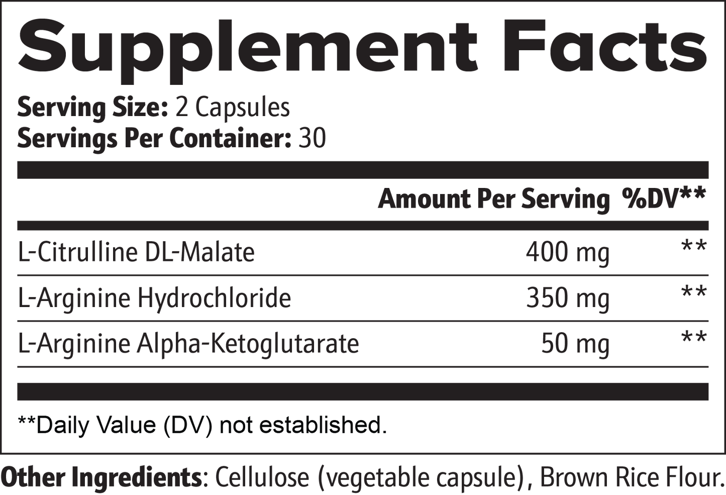 Nitric Oxide 60caps